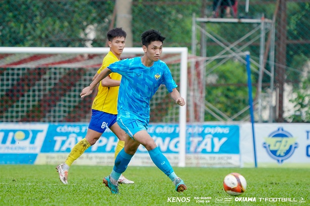 Tu tai nang duoc ki vong se la ngoi sao cua bong da Viet Nam, Nguyen Trong Dai hien dang choi tai giai hang Nhi Quoc gia 2025. Anh: Gia Dinh FC