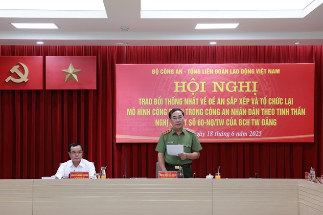 Sắp xếp và tổ chức lại mô hình công đoàn trong Công an nhân dân