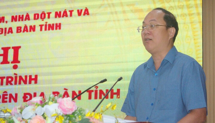 Bi thu Tinh uy Ca Mau Nguyen Ho Hai cho rang xoa nha tam, nha dot nat khong co nghia Ca Mau het nha tam. Anh: Nhat Ho