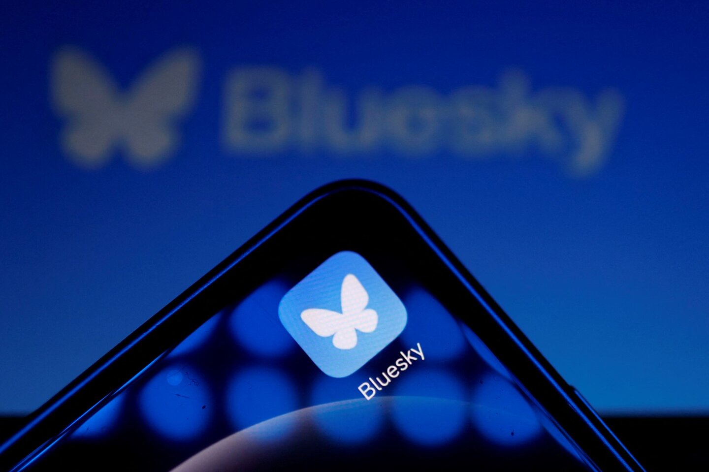 Bluesky, mot nen tang moi noi, dang thu hut su quan tam tu gioi truyen thong. Anh: AFP