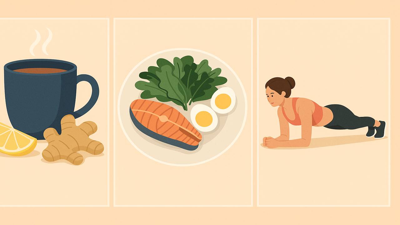 3 habits to help burn belly fat in 1 month. Graphic photo: Hoang Loc