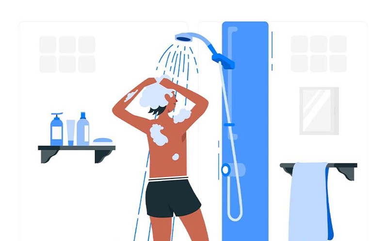 Los casos no deben bañar el agua fria. Graficos: Cat Tien