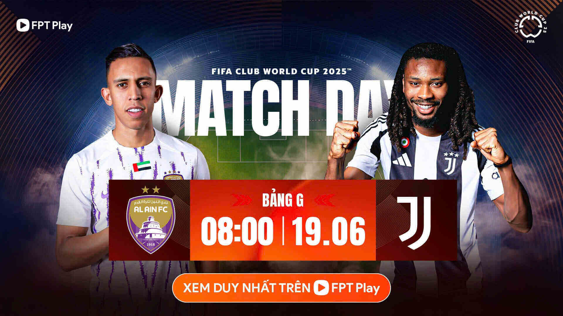 Al Ain se enfrento a la Juventus en la Copa Mundial del Club de la FIFA.  Foto: FPT Play