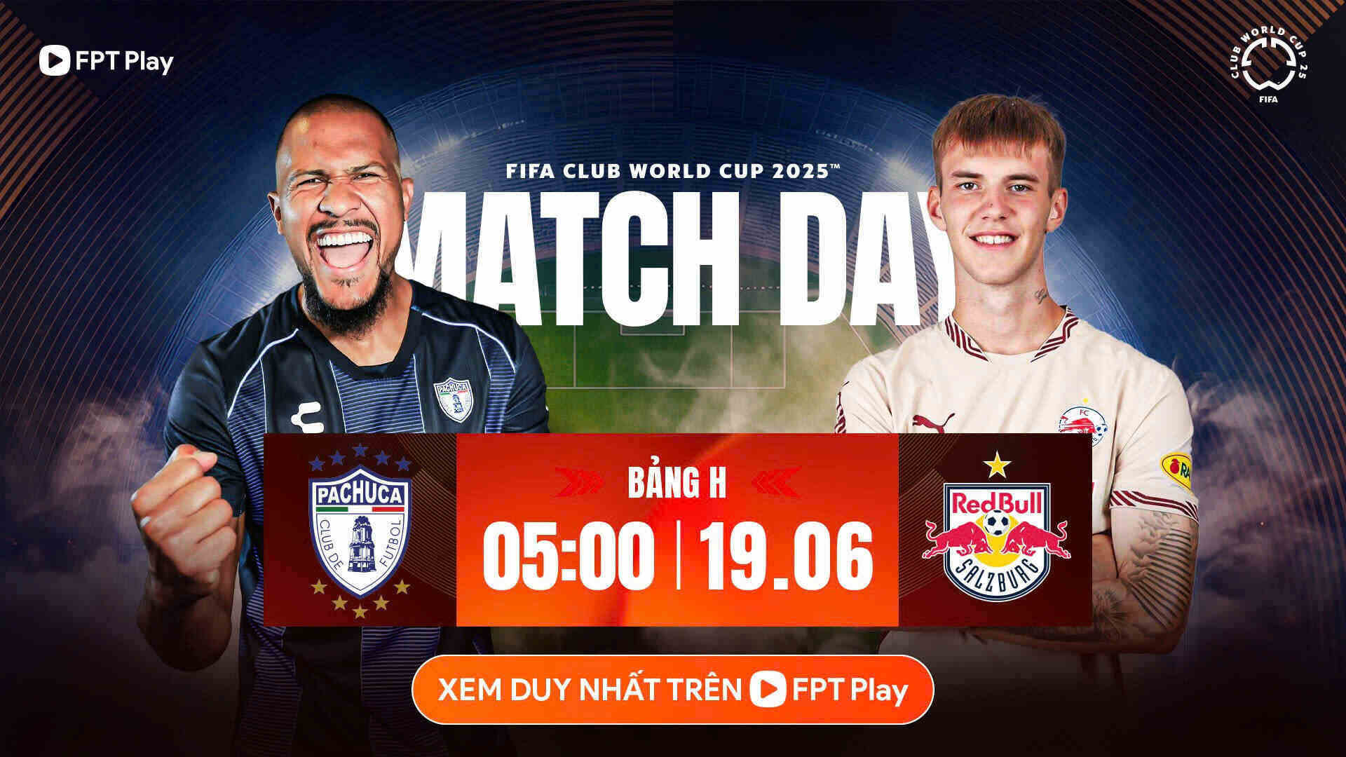 Pachuca se enfrento a Salzburgo en la Copa Mundial del Club de la FIFA.  Foto: FPT Play