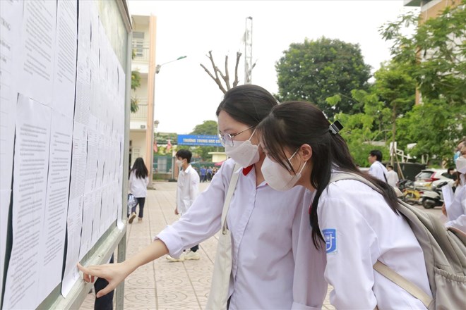 Nearly 30,000 Hai Duong candidates know the scores of the 10th grade exam. Photo: Minh Ha