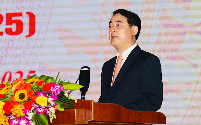 Ong Nghiem Xuan Thanh - Bi thu Tinh uy Khanh Hoa phat bieu tai le ki niem. Anh: Ba Duy