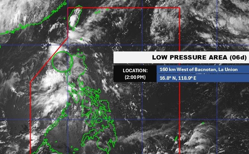 Low pressure 6d near the East Sea at 2:00 a.m. on June 18, 2025. Photo: PAGASA