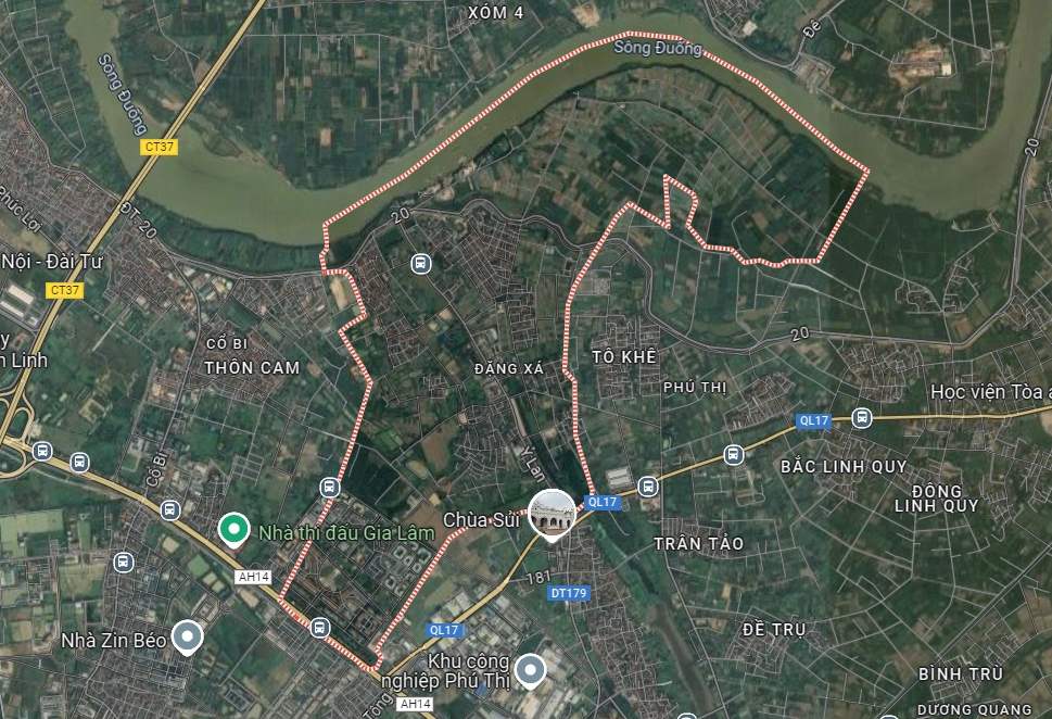 Hanoi asigna tierras en el area urbana de Dang Xa 2 a las empresas para construir escuelas secundarias. Foto: Comite Popular de Hanoi