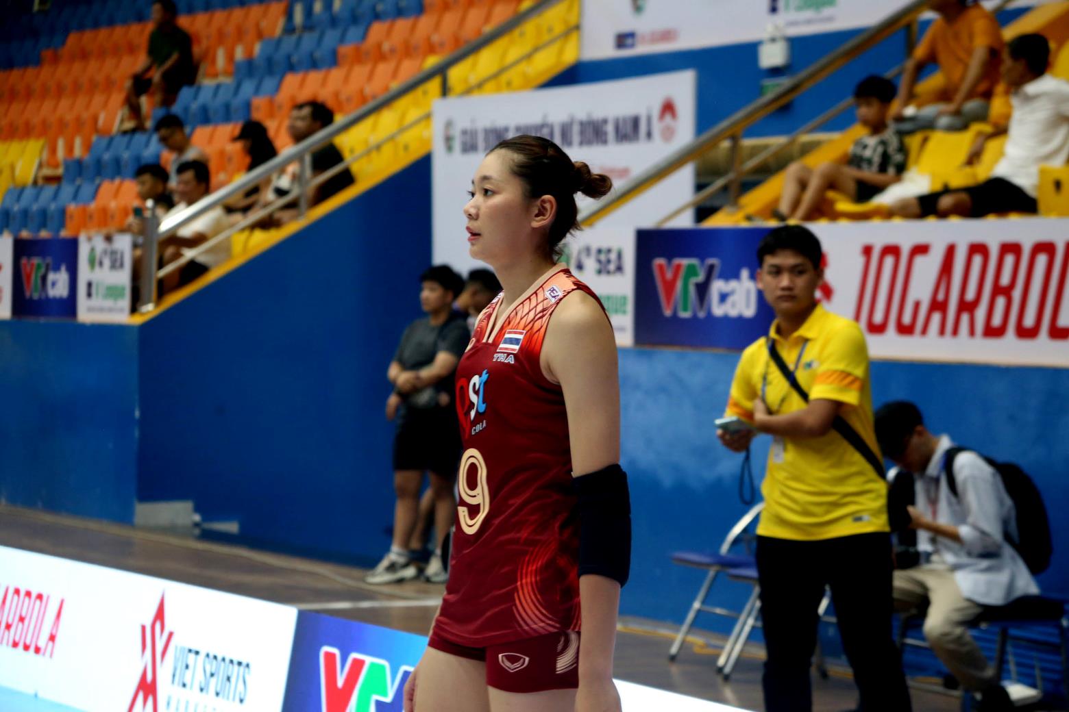 Chatchu-on tung cung tuyen Thai Lan den Viet Nam du SEA V.League 2024. Anh: Chi Tran