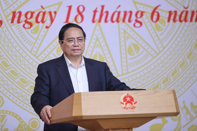 Uy vien Bo Chinh tri, Thu tuong Chinh phu Pham Minh Chinh cho rang, tao thuan loi nhat cho moi thi sinh, to chuc ky thi tot nghiep THPT thuc su la ngay hoi. Anh: VGP/Nhat Bac 