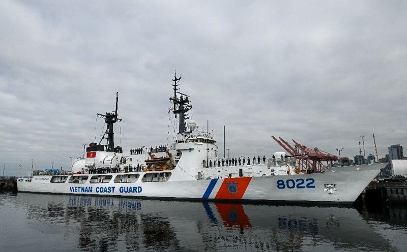 CSB 8022 is the third patrol ship transferred by the US to the Vietnam Coast Guard. Photo: US Embassy