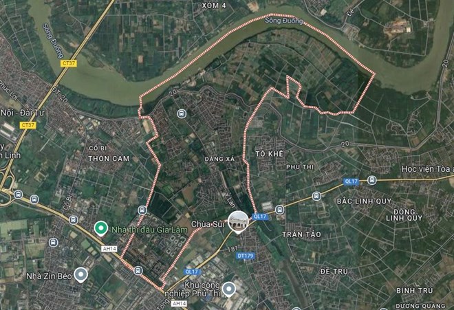 Ha Noi giao dat tai khu do thi Dang Xa 2 cho doanh nghiep de xay dung truong THPT. Anh: UBND Ha Noi