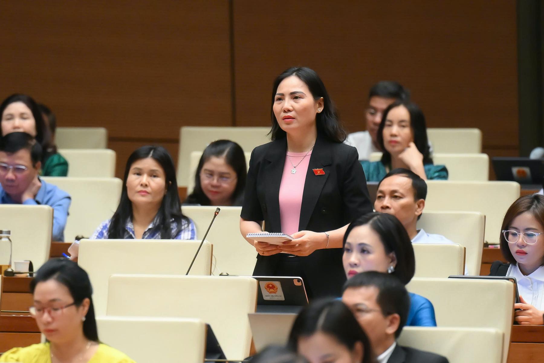 Dai bieu Au Thi Mai - Doan DBQH tinh Tuyen Quang. Anh: Quochoi