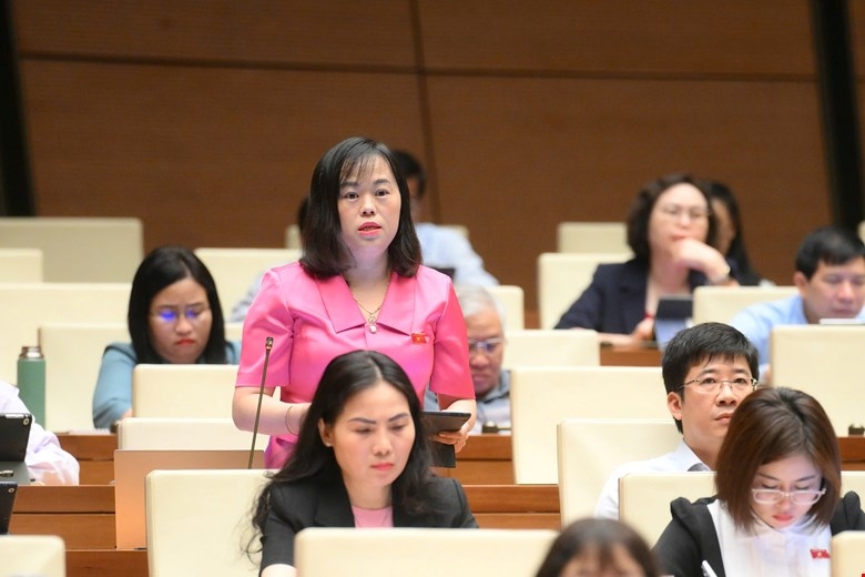 Dai bieu Khang Thi Mao - Doan DBQH tinh Yen Bai. Anh: Quochoi