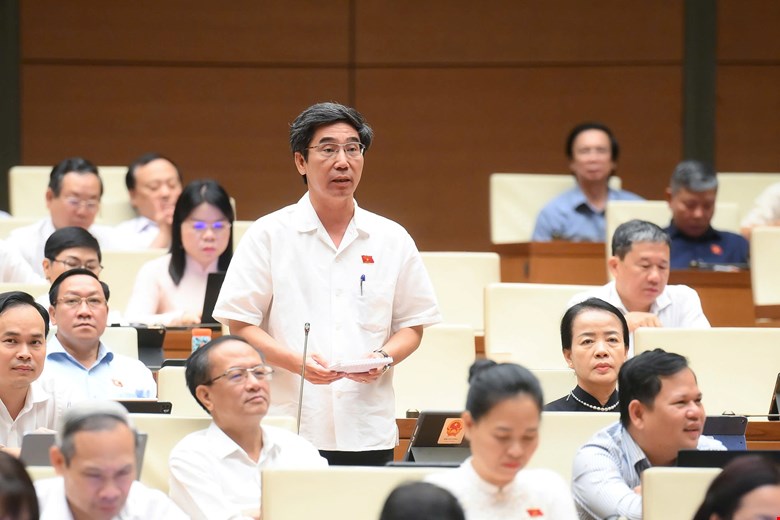 Dai bieu Tran Chi Cuong (Doan Da Nang). Anh: Quochoi