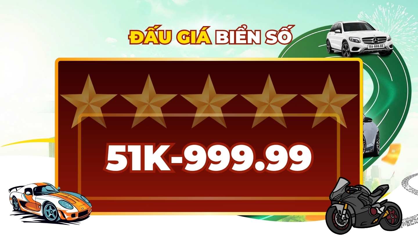 Super license plate 51K-999.99 promises to bring a huge price in the 19.6 session