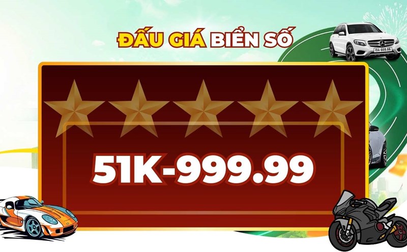 Super license plate 51K-999.99 promises to bring a huge price in the 19.6 session