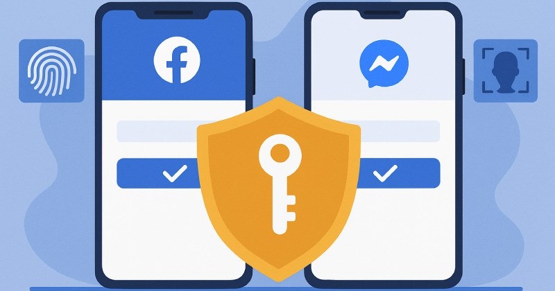Facebook Key Meta adds pass key logins to Facebook and Messenger on mobile