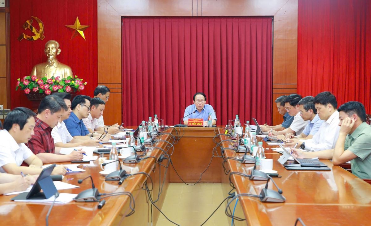 El secretario del Partido de la Ciudad, Le Tien Chau, concluyo la reunion. Foto: Hai Phong E -Portal