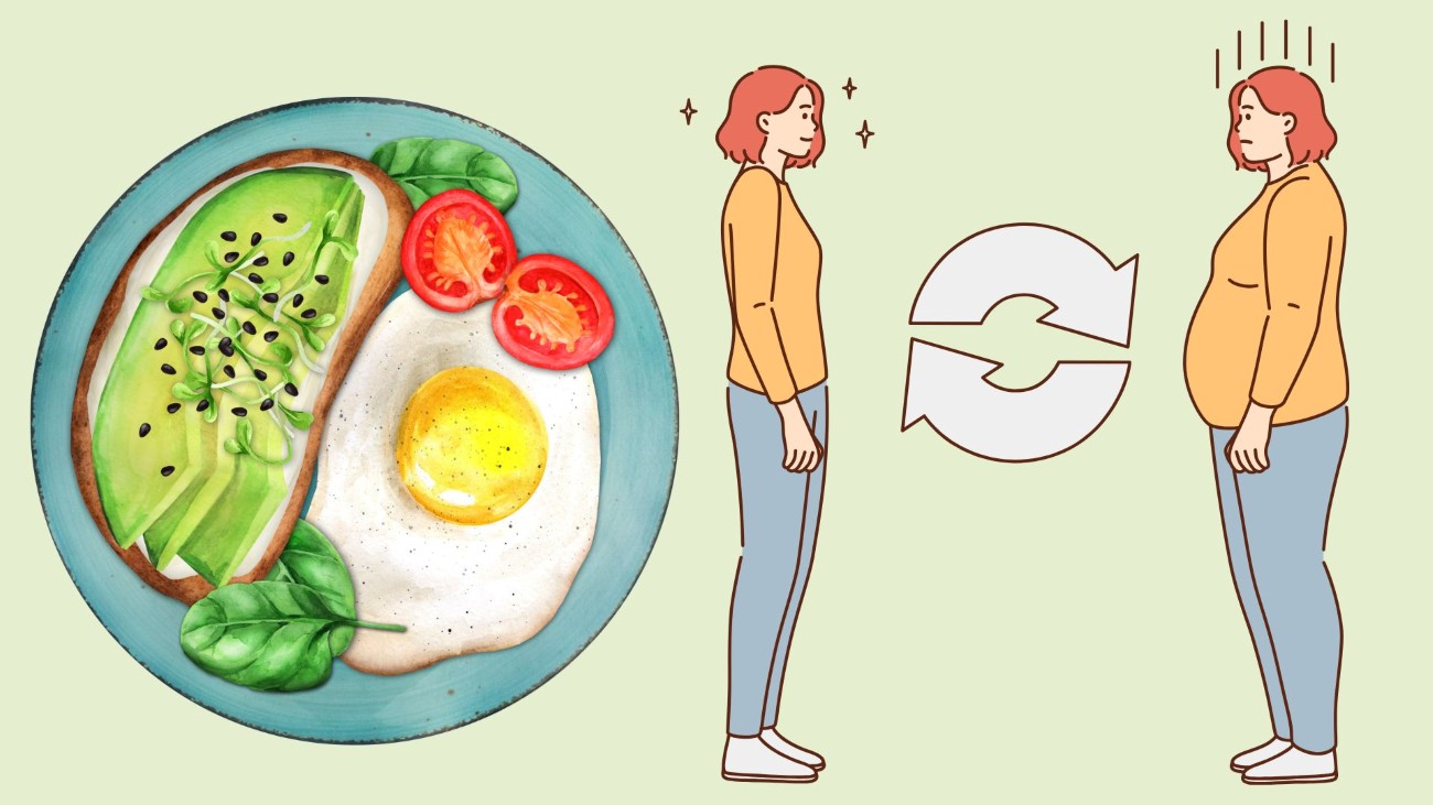 Eating a salty breakfast instead of sweet foods helps reduce belly fat. Graphics: Thanh Thanh