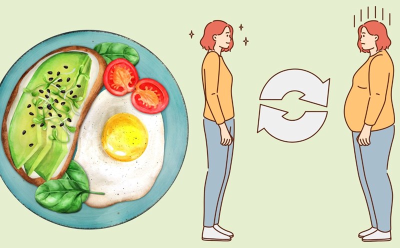 Eating a salty breakfast instead of sweet foods helps reduce belly fat. Graphics: Thanh Thanh