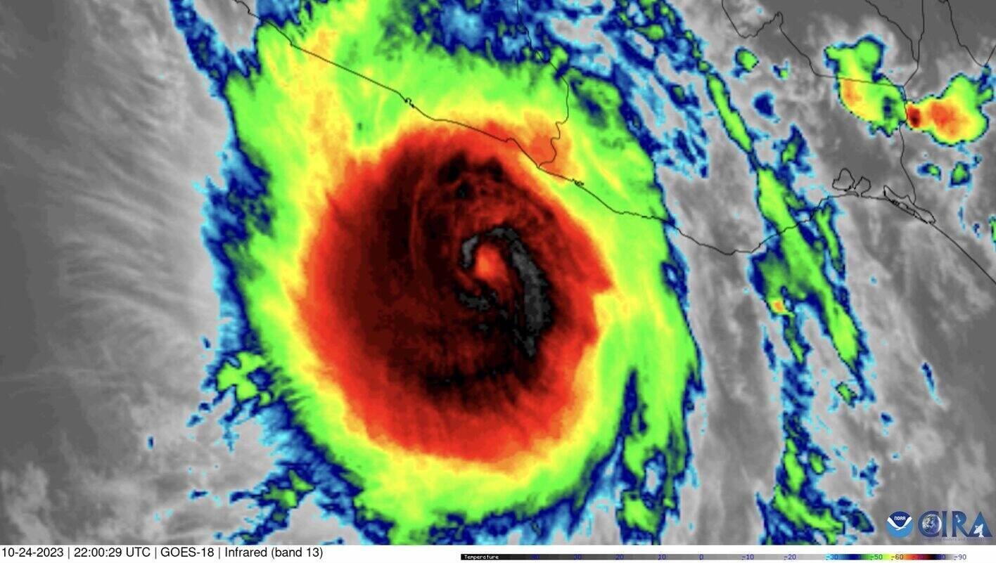 Super Typhoon Otis en la temporada de tormentas 2203. Foto: NOAA