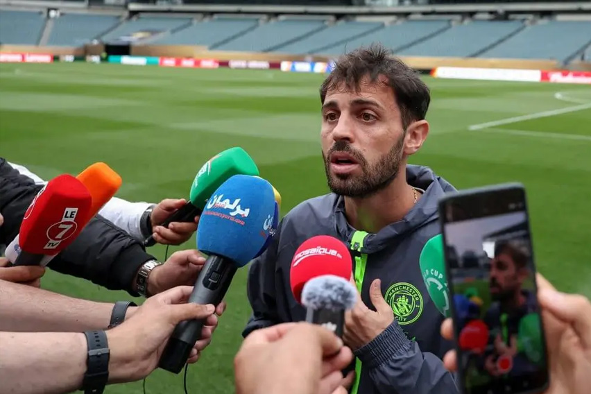 Bernardo Silva acaba de ser elegido capitan del Manchester City. Foto: AFP