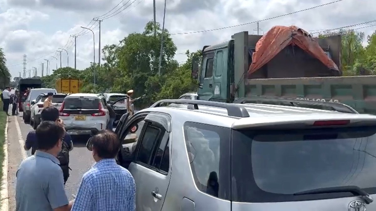 Scene of the accident. Photo: Thanh An