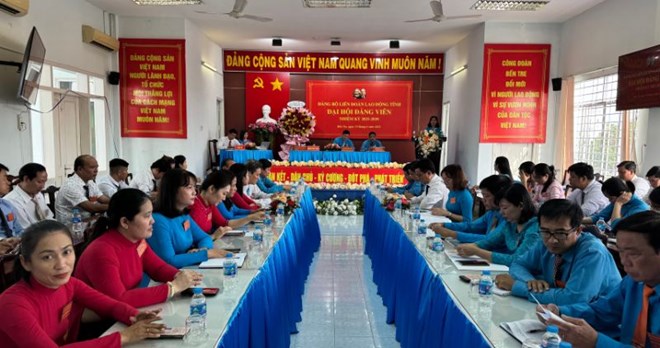 Đại hội Đảng bộ LĐLĐ tỉnh Bến Tre thông qua 7 chỉ tiêu nhiệm kỳ 2025-2030