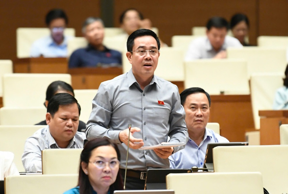 Dai bieu Nguyen Van Huy (Doan Thai Binh). Anh: Quochoi.vn