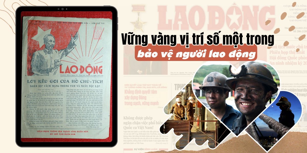 Bao Lao Dong luon vung vang vi tri so 1 trong bao ve nguoi lao dong. Do hoa: Lao Dong
