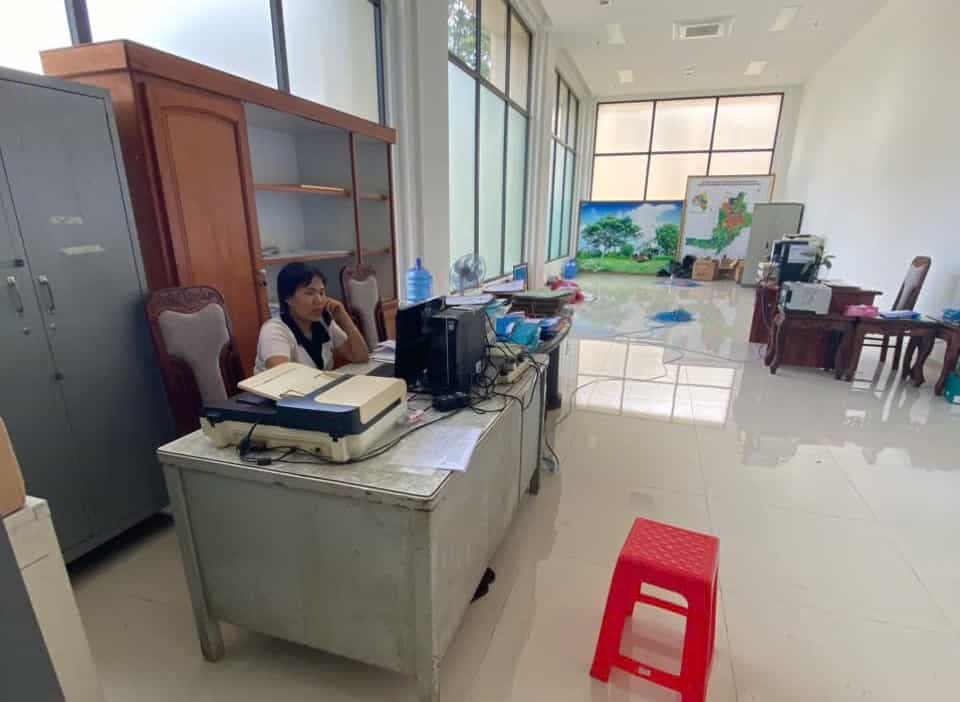 Tru so moi rong rai vua duoc xay dung hoan thien. Anh: Thanh Tuan