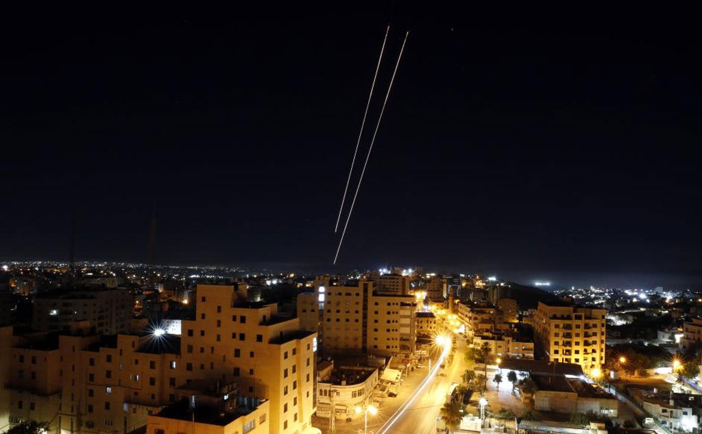 Los misiles iranies estan a punto de correr en un area en Israel el 18 de junio. Foto: Xinhua