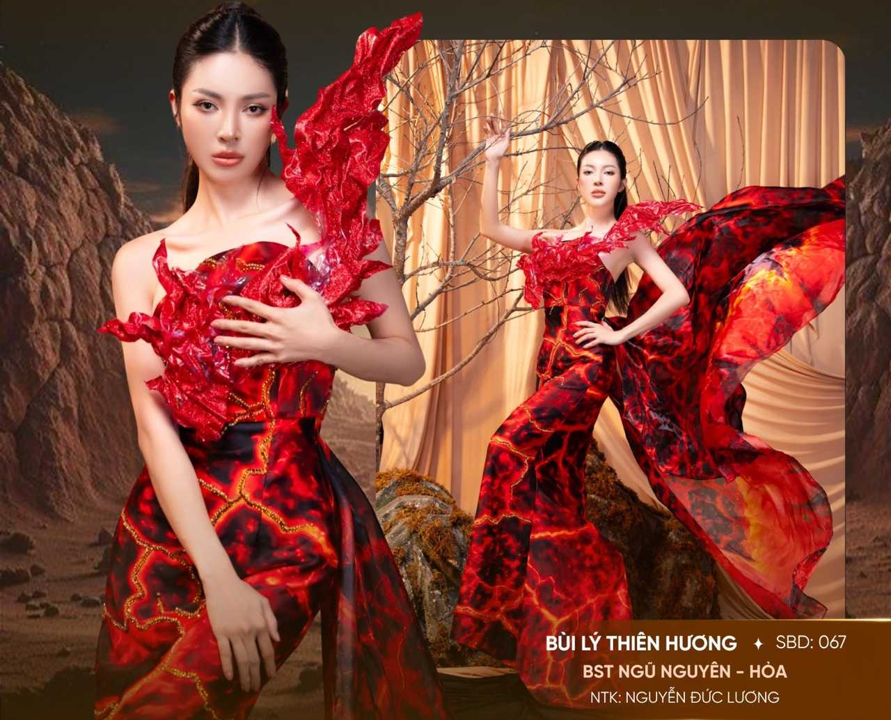 Thien Huong is one of the outstanding contestants in the competition. Photo: Provided by the organizing committee.