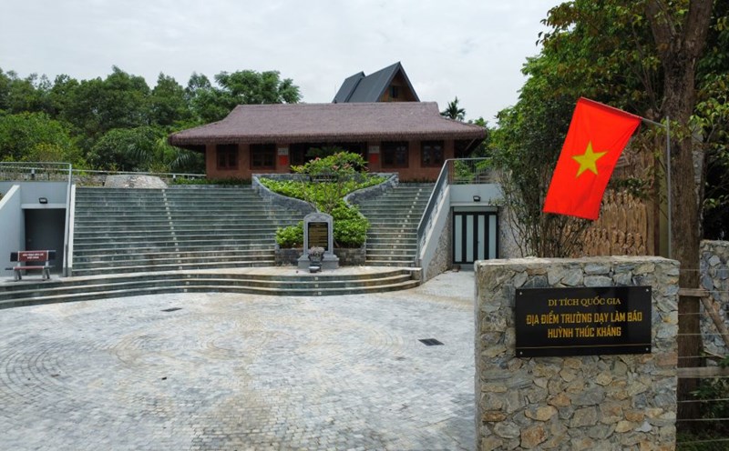National relic of Huynh Thuc Khang Newspaper Teaching School. Photo: Phung Minh