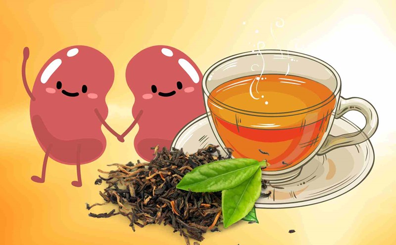 Tips to combine pink tea to help sedate and strengthen the kidneys