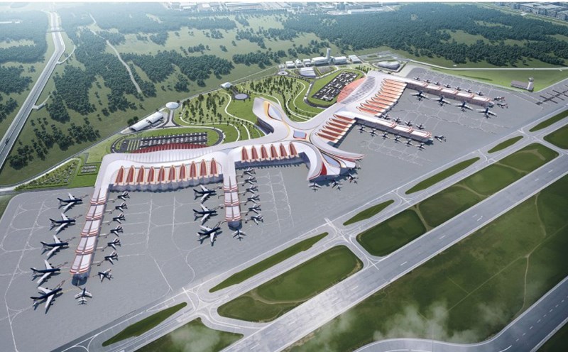 Photo of the Phu Quoc International Airport model in the future.