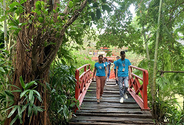 Espacio fresco con sistema de vegetacion en Maxport Nam Dinh 5. Foto: Ha VI