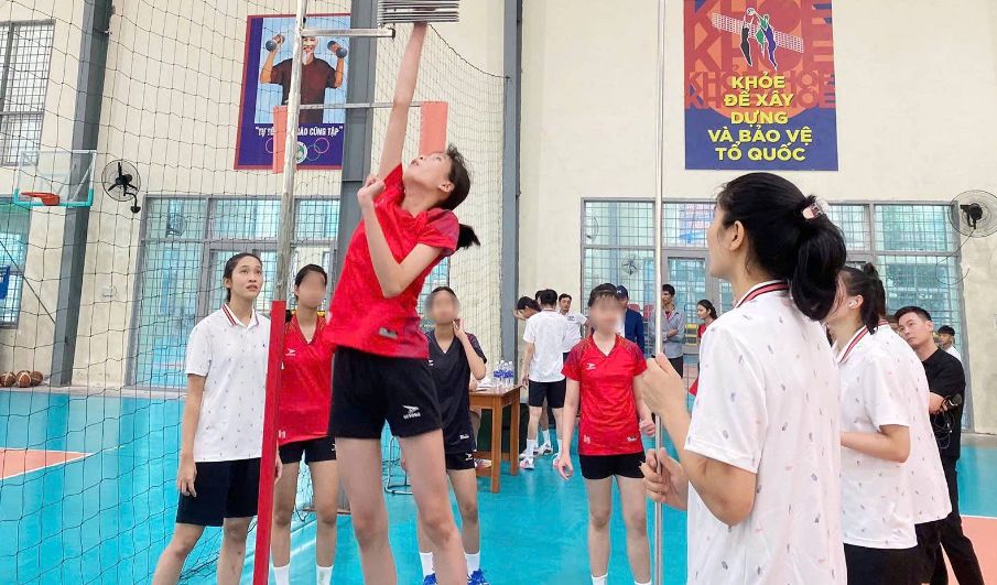 Dia de la inscripcion dotada en el Club de Informacion de Voleibol Femenino - Northeast Corporation. Foto: BCTT