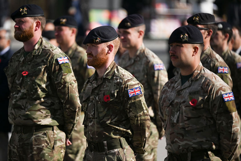 Los soldados britanicos se unen a la fuerza de mantenimiento de la paz en Kosovo. Foto: AFP