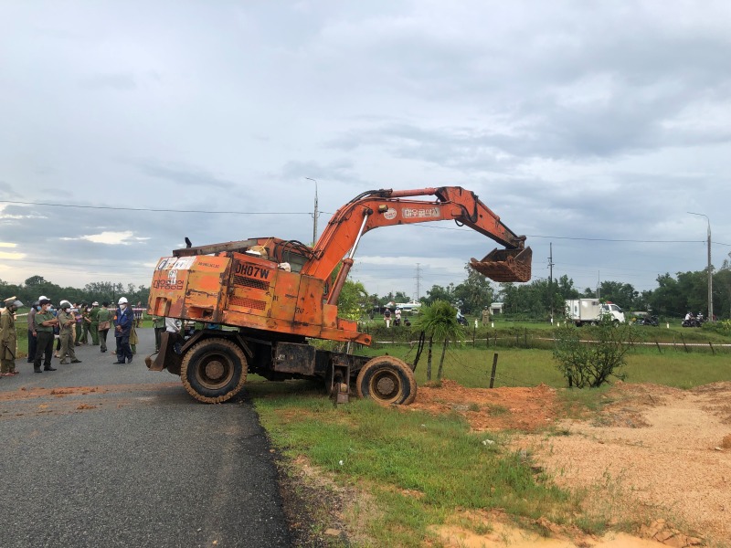 Un caso de aplicacion de la adquisicion de tierras agricolas fue invadido en la ciudad de Tam Ky (Quang Nam). Foto: Nguyen Hoang