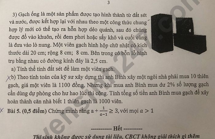 Đề thi thử môn Toán vào lớp 10 năm 2025 - Phòng GDĐT Ea Súp. Ảnh: Tuyensinh247  