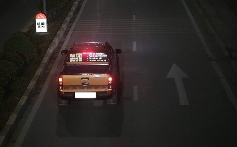 The violating car was speeding. Illustrative photo: Cao Bang Provincial Police