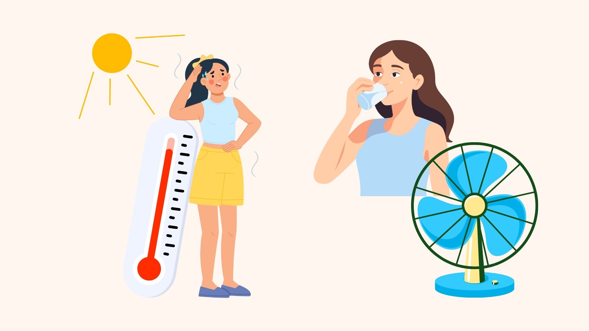 The doctor shows how to avoid heatstroke and heatstroke when the sun is hot. Graphics: Linh Dan