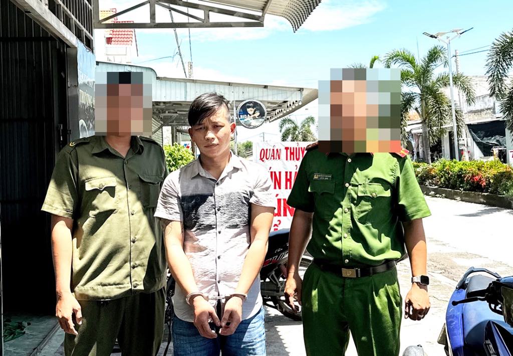 Đối tượng Phạm Tiến Phát bị bắt về hành vi trộm cắp tài sản. Ảnh: Công an tỉnh Long An
