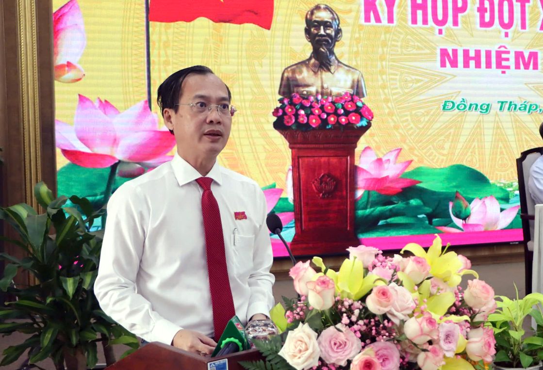 Chủ tịch UBND tỉnh Đồng Tháp Trần Trí Quang. Ảnh: Lâm Điền