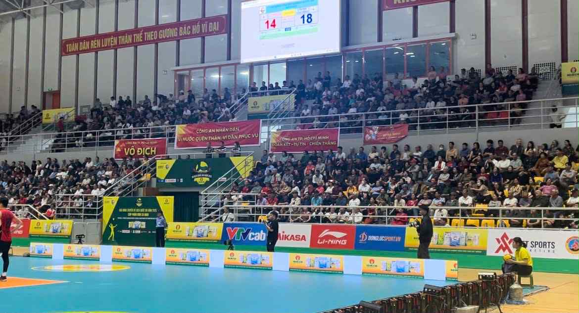 Nha thi dau Dong Anh se to chuc giai quoc te AVC Nations Cup 2025. Anh: Chi Tran
