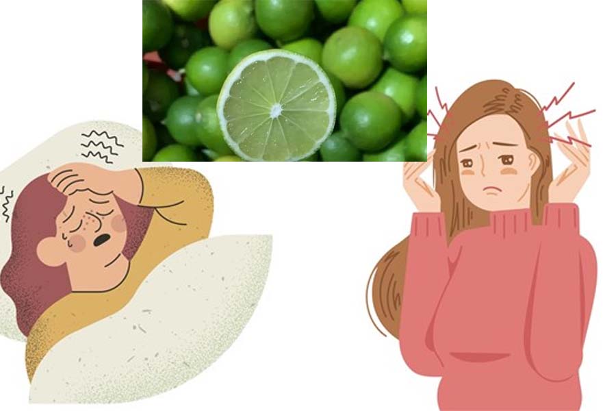 Nhiều người truyền tai nhau về phương thuốc tự nhiên để giảm chứng đau nửa đầu bằng chanh tươi. Đồ họa: Cát Tiên