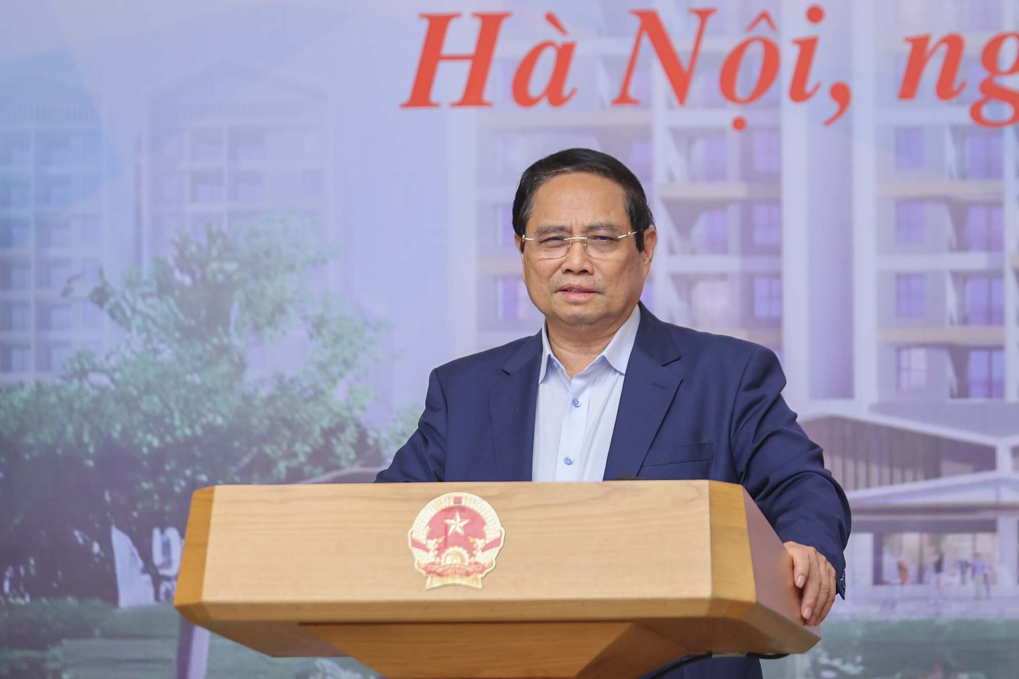 Uy vien Bo Chinh tri, Thu tuong Chinh phu Pham Minh Chinh. Anh: VGP/Nhat Bac.