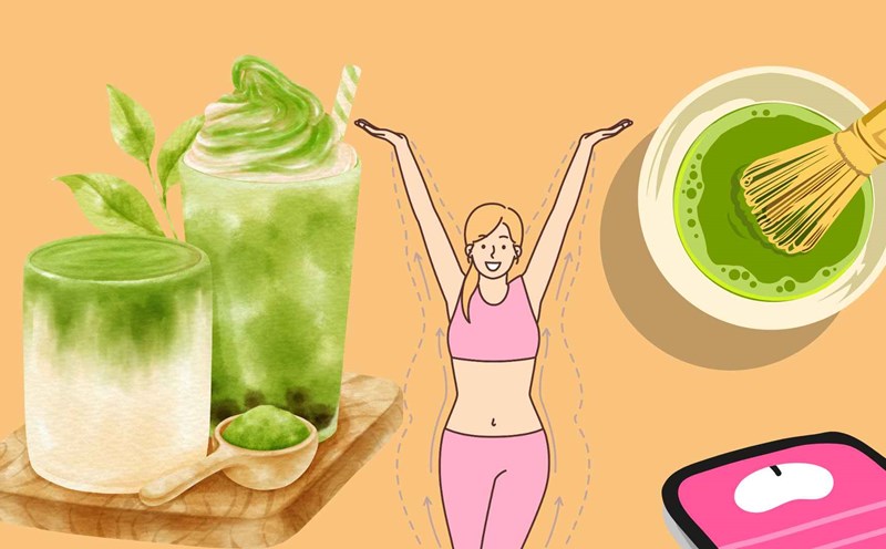 Matcha helps lose weight and increase metabolism. Graphics: Ha May